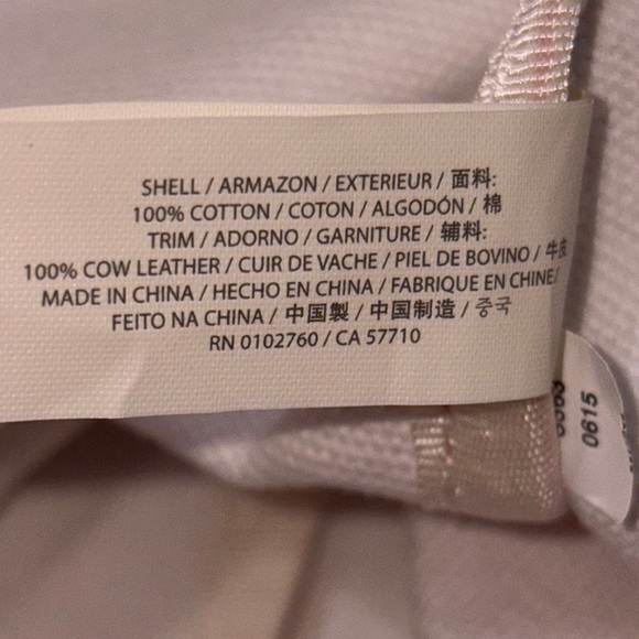 Kate Spade Red Circle Print Canvas Tote Bag with Leather Trim GUC - Picture 12 of 13